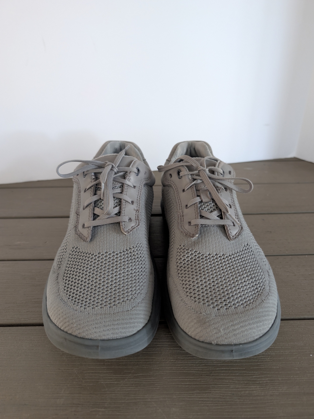 Johnston & Murphy Men's Knit Lace-Up Shoes - Light Gray